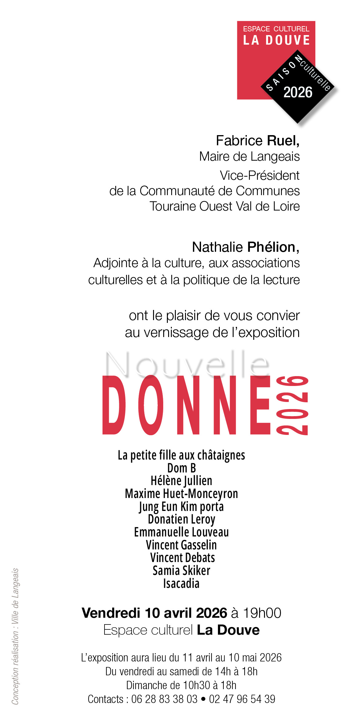 Vernissage Exposition Nouvelle Donne 2026